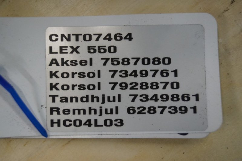 Sonstiges Mähdrescherzubehör typu CLAAS Lexion 550, Gebrauchtmaschine v Hemmet (Obrázek 10)