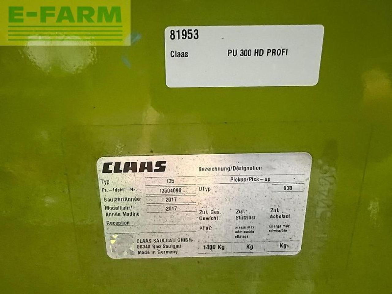 Sonstiges Mähdrescherzubehör des Typs CLAAS pu 300 hd profi, Gebrauchtmaschine in ag BROEKLAND (Bild 8)