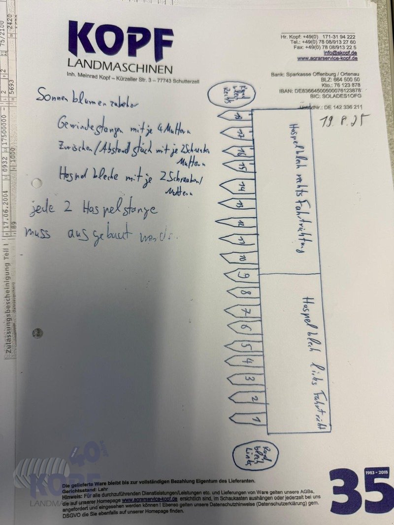 Sonstiges Mähdrescherzubehör vrste CLAAS Sonnenblumenausrüstung verzinkt/Sonstige Fabrikate, Gebrauchtmaschine v Schutterzell (Slika 6)