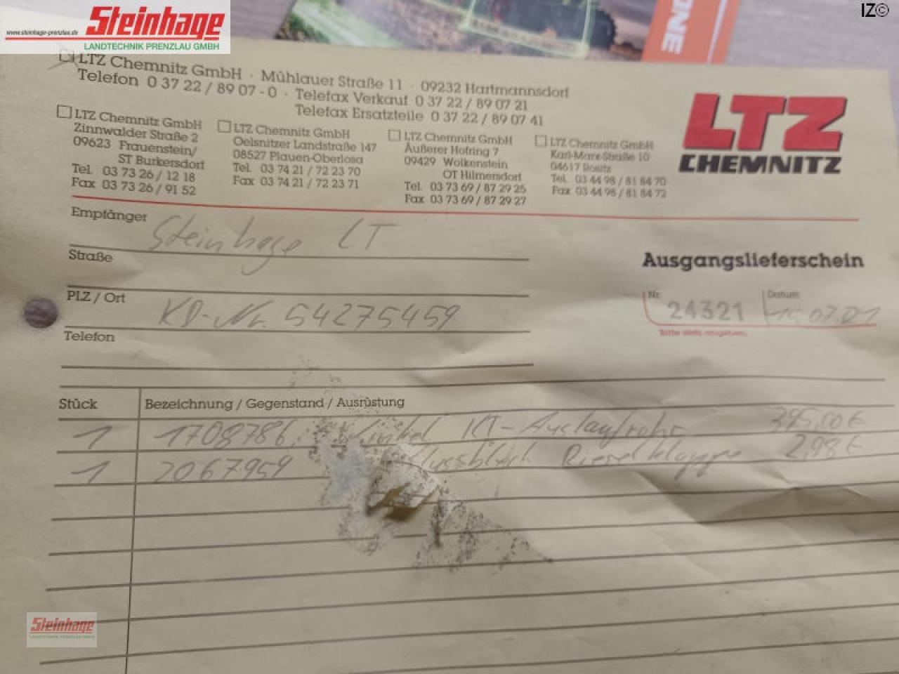 Sonstiges Mähdrescherzubehör des Typs CLAAS Winkel f.Abtankrohr, Neumaschine in Rollwitz (Bild 4)