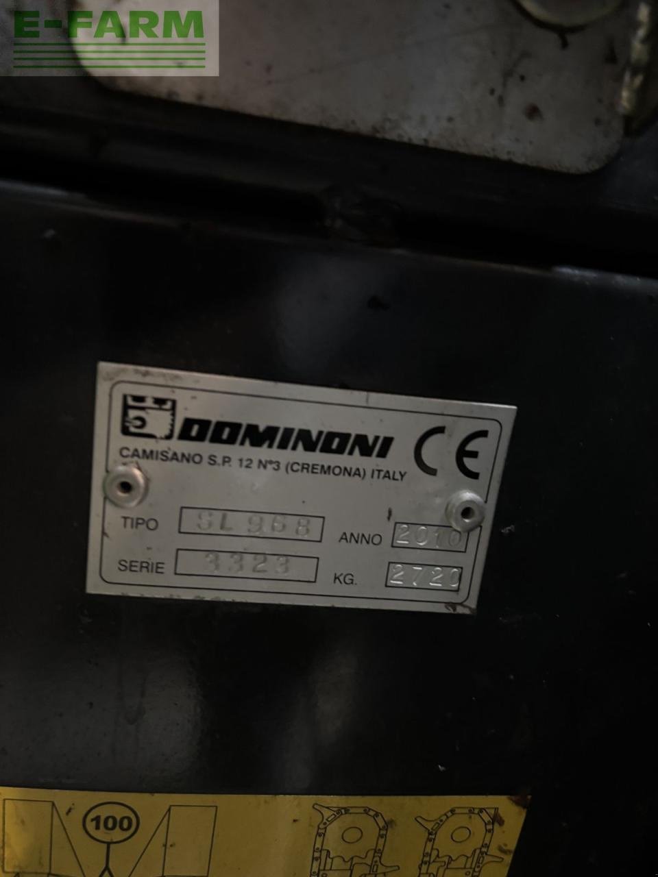 Sonstiges Mähdrescherzubehör typu Dominoni sl 968, Gebrauchtmaschine v WIESELBURG (Obrázek 3)