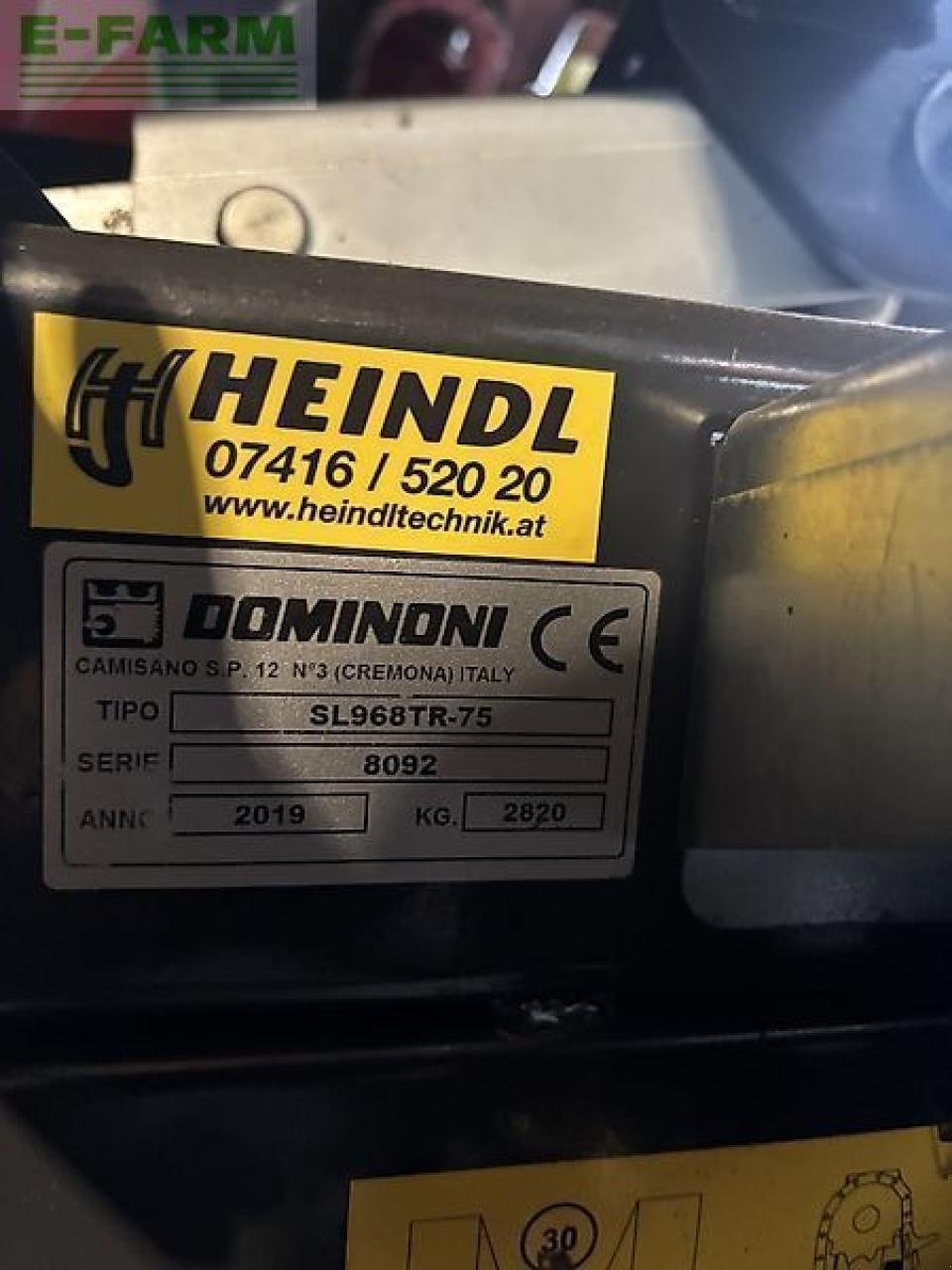 Sonstiges Mähdrescherzubehör typu Dominoni sl968tr-75, Gebrauchtmaschine v WIESELBURG (Obrázek 4)