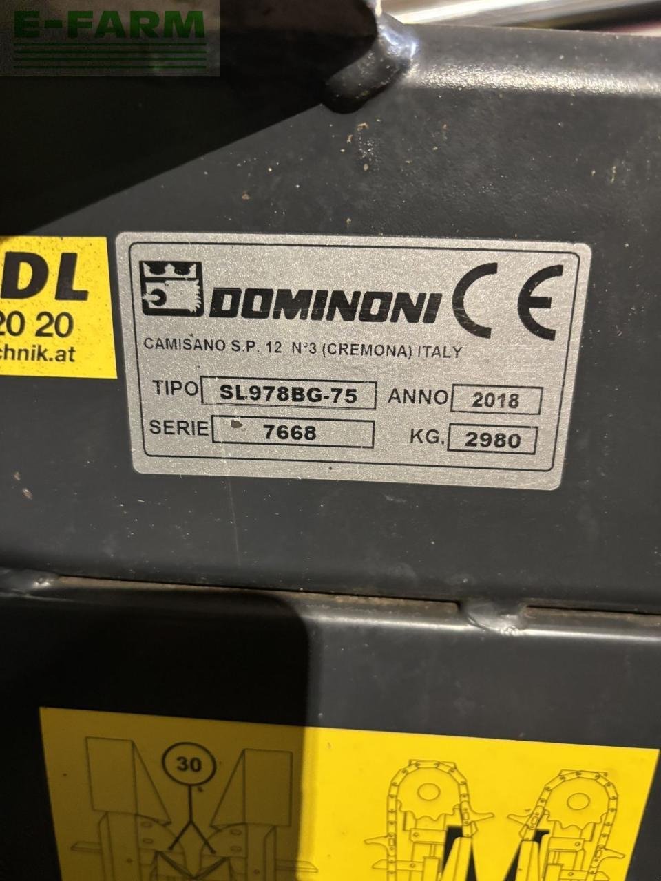 Sonstiges Mähdrescherzubehör des Typs Dominoni sl978bg-75, Gebrauchtmaschine in WIESELBURG (Bild 8)