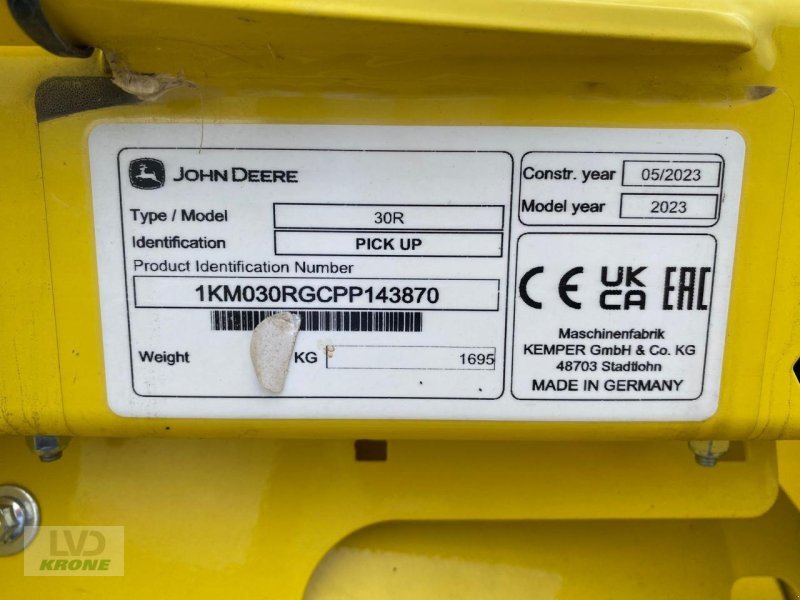 Sonstiges Mähdrescherzubehör typu John Deere 30R, Gebrauchtmaschine v Spelle (Obrázek 5)