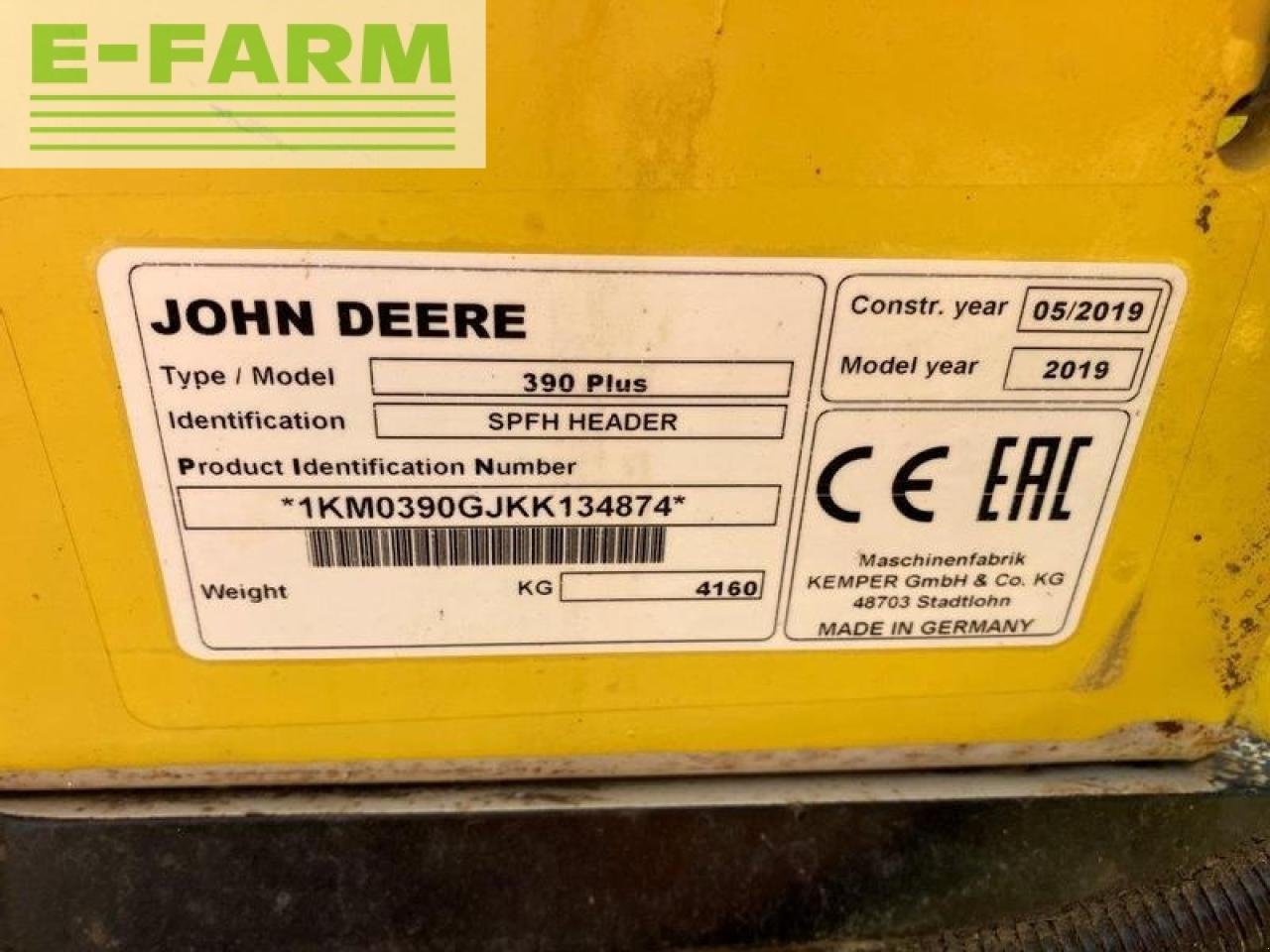 Sonstiges Mähdrescherzubehör tipa John Deere 390 plus, Gebrauchtmaschine u THAME (Slika 8)