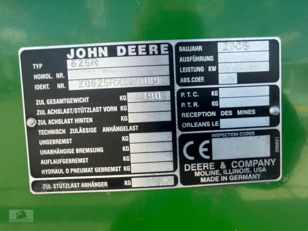 Sonstiges Mähdrescherzubehör a típus John Deere 625R, Gebrauchtmaschine ekkor: Teichröda (Kép 10)