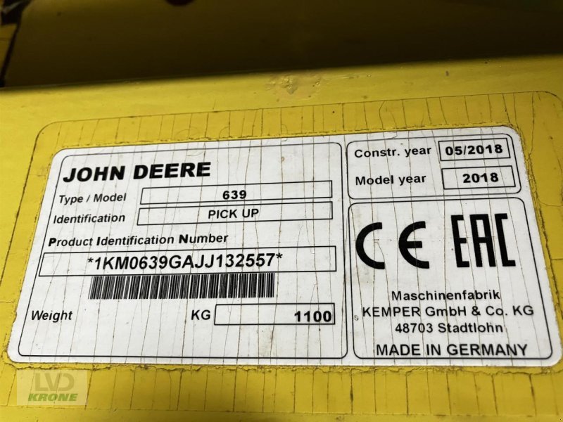 Sonstiges Mähdrescherzubehör des Typs John Deere 639, Gebrauchtmaschine in Spelle (Bild 14)