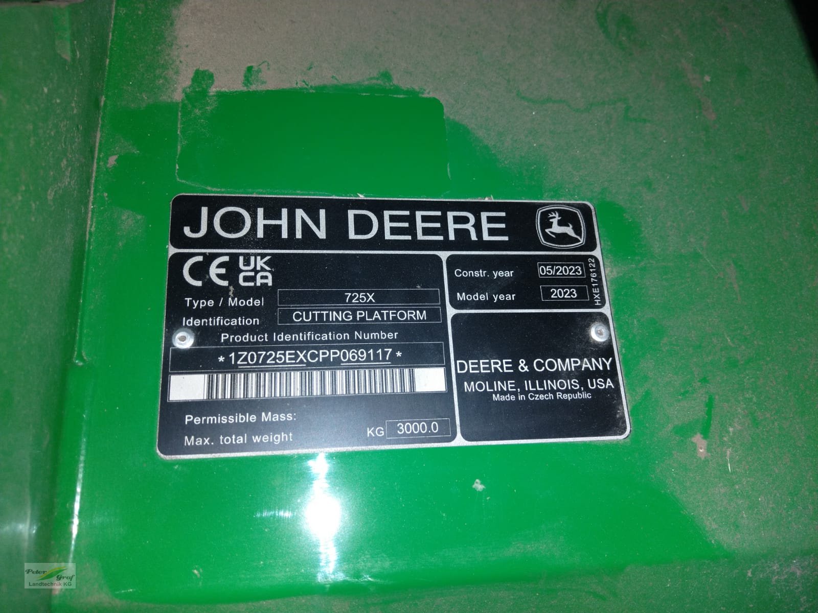 Sonstiges Mähdrescherzubehör za tip John Deere 725X, Gebrauchtmaschine u Pegnitz-Bronn (Slika 7)