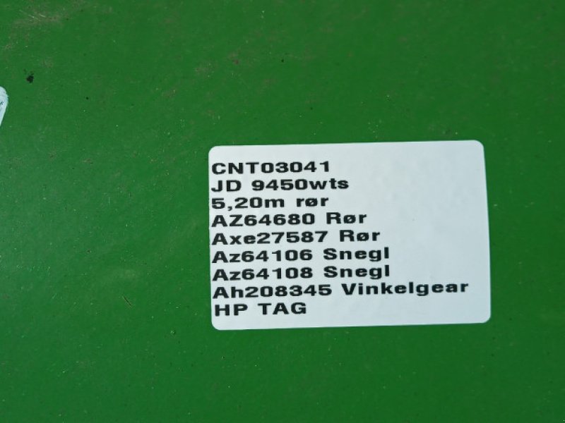 Sonstiges Mähdrescherzubehör des Typs John Deere 9540, Gebrauchtmaschine in Hemmet (Bild 5)