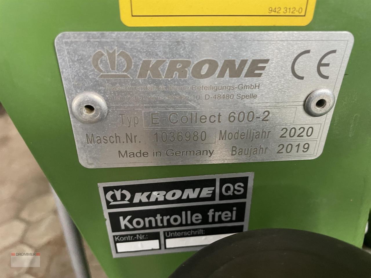Sonstiges Mähdrescherzubehör Türe ait Krone Easy Collect 600-2FP, Gebrauchtmaschine içinde Schmalfeld (resim 2)
