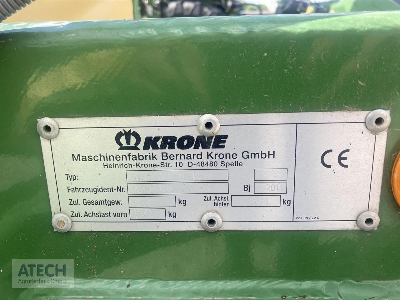Sonstiges Mähdrescherzubehör типа Krone X-Disc 6200, Gebrauchtmaschine в Velburg (Фотография 2)
