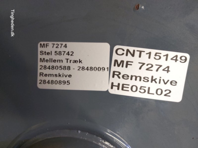 Sonstiges Mähdrescherzubehör typu Massey Ferguson 7274, Gebrauchtmaschine v Hemmet (Obrázek 17)