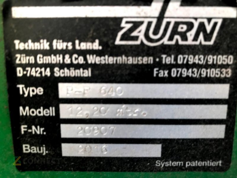 Sonstiges Mähdrescherzubehör типа Zürn 640 PF, Gebrauchtmaschine в Sonnewalde (Фотография 8)
