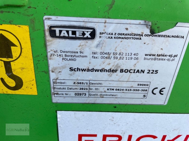Sonstiges Pressenzubehör typu Talex Schwadwender Bocian 225 / Z-503/1, Gebrauchtmaschine w Prenzlau (Zdjęcie 11)