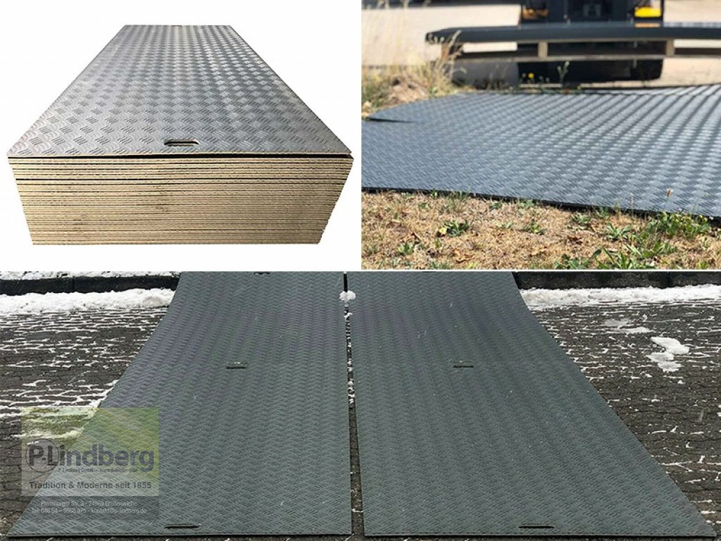 Sonstiges Straßenbau des Typs P.Lindberg GmbH 10 Stück Fahrplatten je Max. 10 Tonnen Druckplatten LDPE Baustelle Event Wiese, Neumaschine in Großenwiehe (Bild 1)