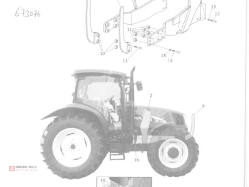 Sonstiges Traktorzubehör del tipo Alö FUNDAMENT CASE MXU, Neumaschine en Gottenheim (Imagen 1)