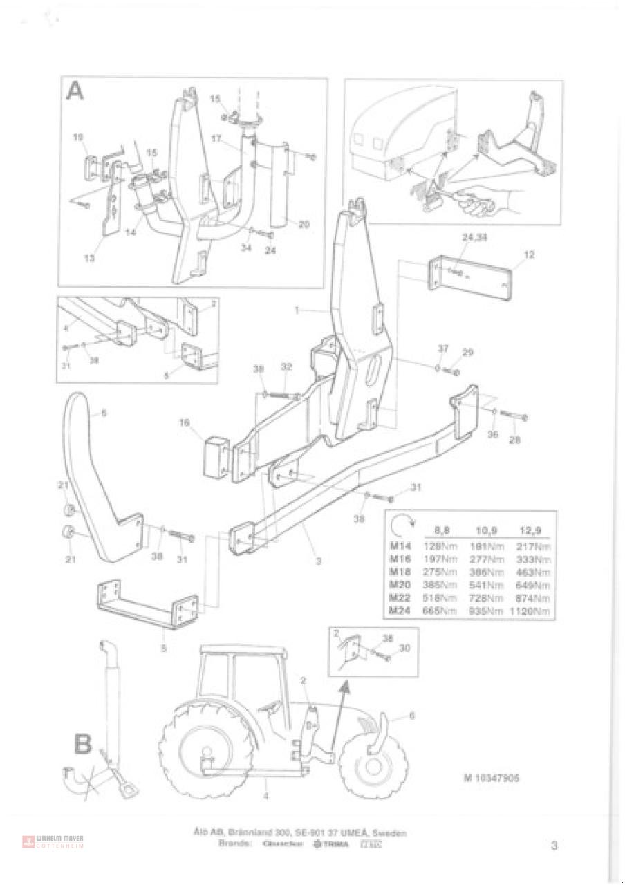 Sonstiges Traktorzubehör typu Alö FUNDAMENT JXC, Neumaschine v Gottenheim (Obrázek 1)