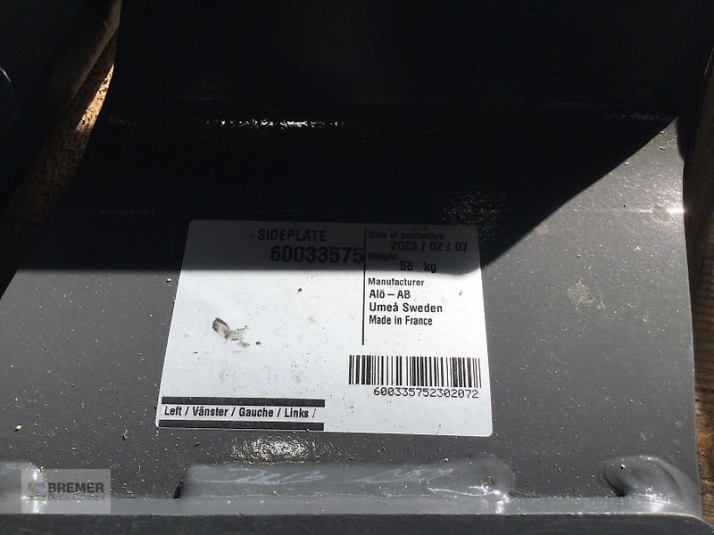 Sonstiges Traktorzubehör des Typs Alö Motorseitenwangen CLAAS ARION 600, Neumaschine in Asendorf (Bild 3)