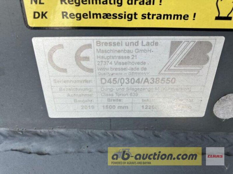 Sonstiges Traktorzubehör типа Bressel & Lade VORS. DUNG-& SILAGEZ. M 1500MM, Gebrauchtmaschine в Grimma (Фотография 5)