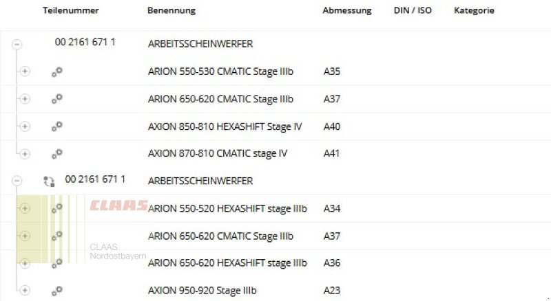 Sonstiges Traktorzubehör des Typs CLAAS 00 2161 671 1\Arbeitsscheinwerfer Xenon, Neumaschine in Schwend (Bild 15)