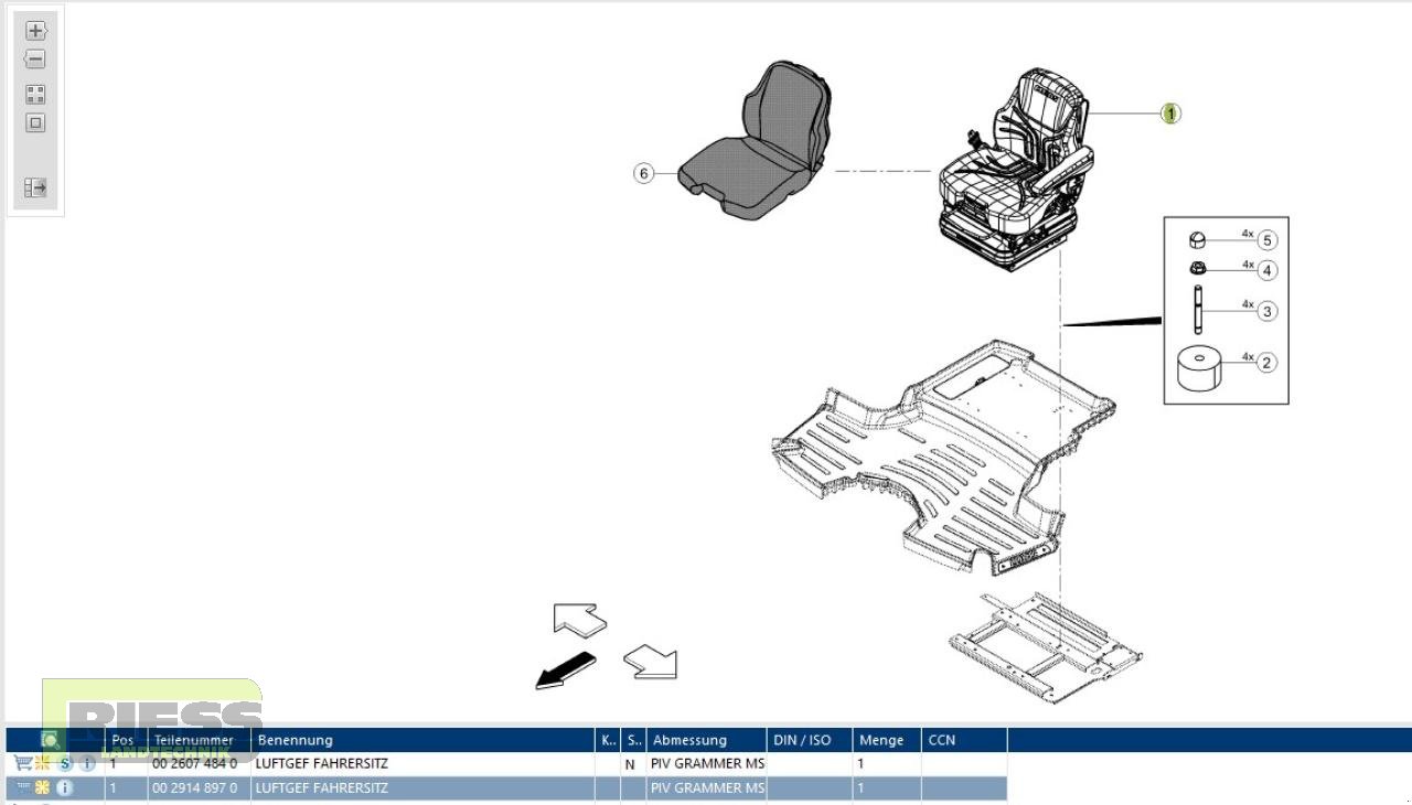 Sonstiges Traktorzubehör del tipo CLAAS CLAAS Fahrersitz Grammer MSG97G/741, Neumaschine en Homberg/Ohm - Maulbach (Imagen 2)