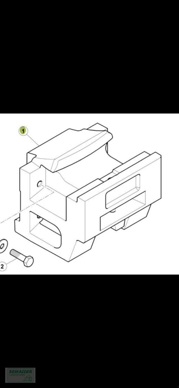 Sonstiges Traktorzubehör типа CLAAS Frontgewicht Celtis 456, Ergos 456, 466, Gebrauchtmaschine в Geiselhöring (Фотография 3)