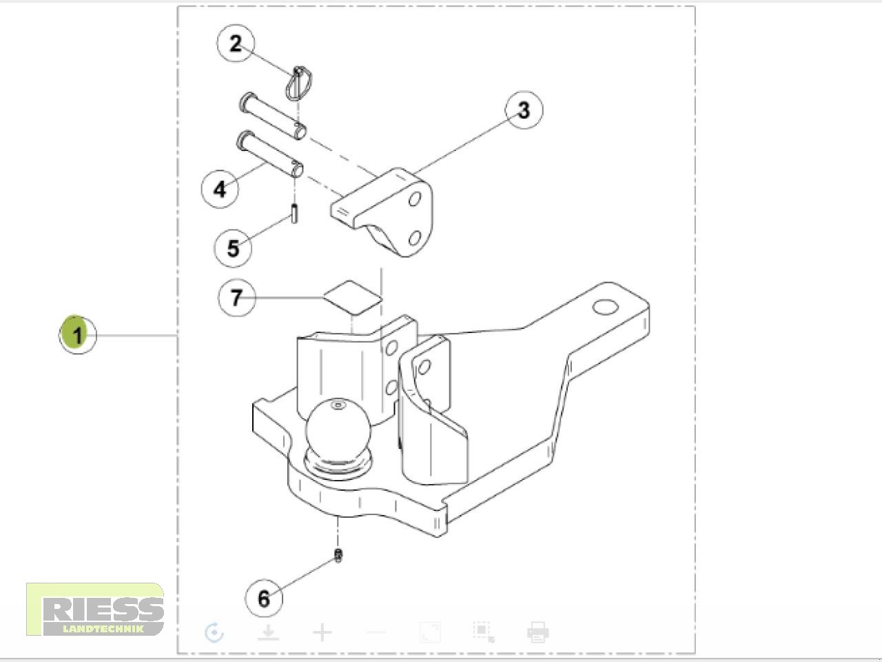 Sonstiges Traktorzubehör du type CLAAS K80 Zugpendel MX Ares / Arion, Neumaschine en Homberg/Ohm - Maulbach (Photo 2)