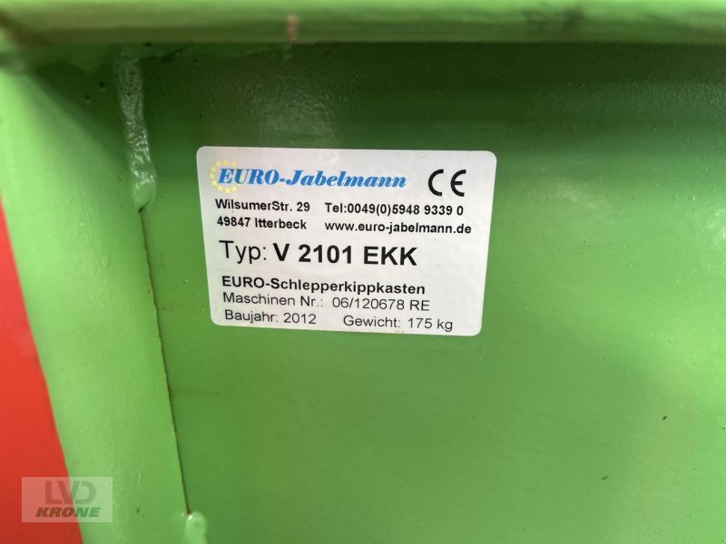 Sonstiges Traktorzubehör typu EURO-Jabelmann V 2101 EKK, Gebrauchtmaschine v Spelle (Obrázek 4)