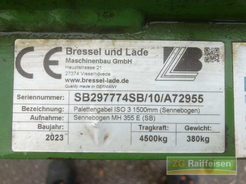 Sonstiges Traktorzubehör typu Fendt Palettengabel, Gebrauchtmaschine w Bühl (Zdjęcie 6)