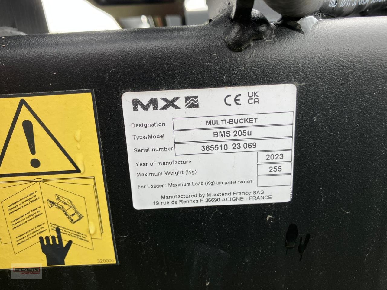 Sonstiges Traktorzubehör tipa Mailleux Multiserviceschaufel BMS 205U, Neumaschine u Pähl (Slika 5)