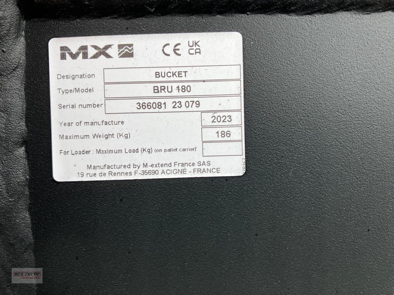 Sonstiges Traktorzubehör typu Mailleux Universalschaufel BRU 180, Neumaschine v Pähl (Obrázek 4)