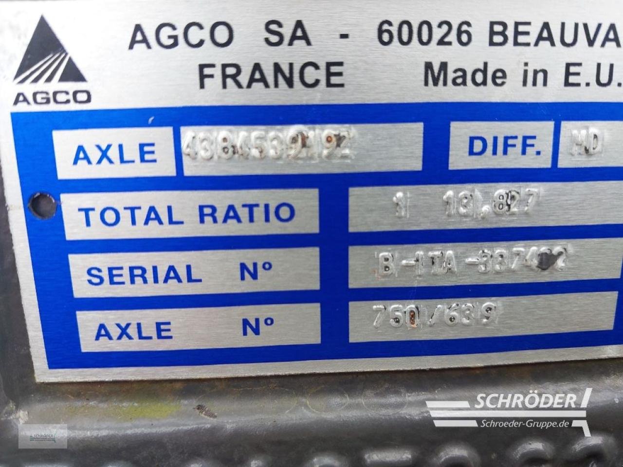 Sonstiges Traktorzubehör typu Massey Ferguson ALLRADACHSE ZUM MF 7000 DYNA VT/DYNA-6, Gebrauchtmaschine v Lastrup (Obrázek 4)