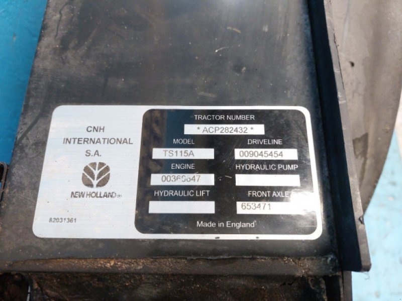 Sonstiges Traktorzubehör типа New Holland TS115, Gebrauchtmaschine в Hemmet (Фотография 5)