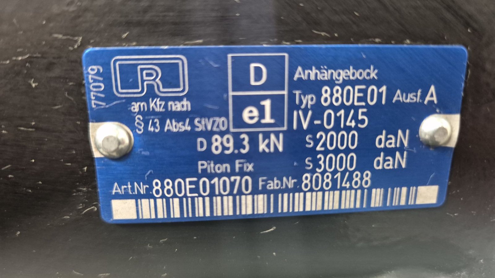 Sonstiges Traktorzubehör Türe ait Rockinger trekhaakframe met Piton-Fix, Neumaschine içinde Schoonebeek (resim 7)