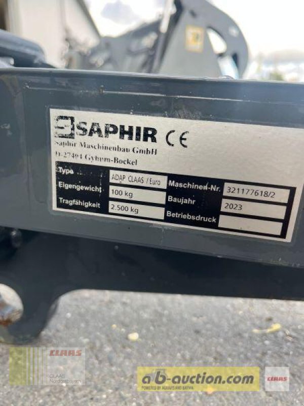 Sonstiges Traktorzubehör a típus Saphir ADAP E SCORPION / EURO ADAPTER, Gebrauchtmaschine ekkor: Altenstadt a.d. Waldnaab (Kép 5)
