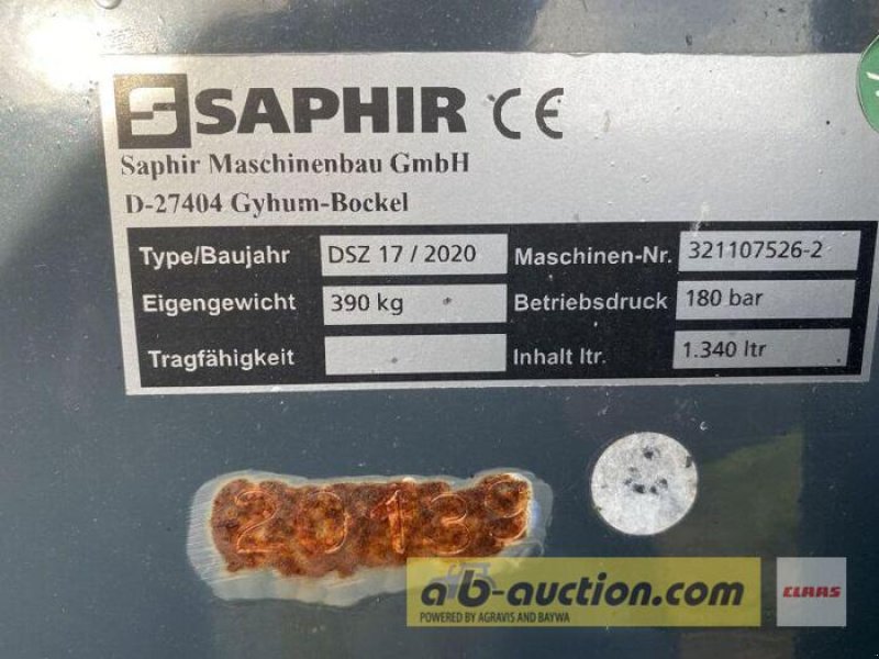 Sonstiges Traktorzubehör a típus Saphir VORS. DUNG-SILAGEZANGE DSZ 17, Gebrauchtmaschine ekkor: Grimma (Kép 4)