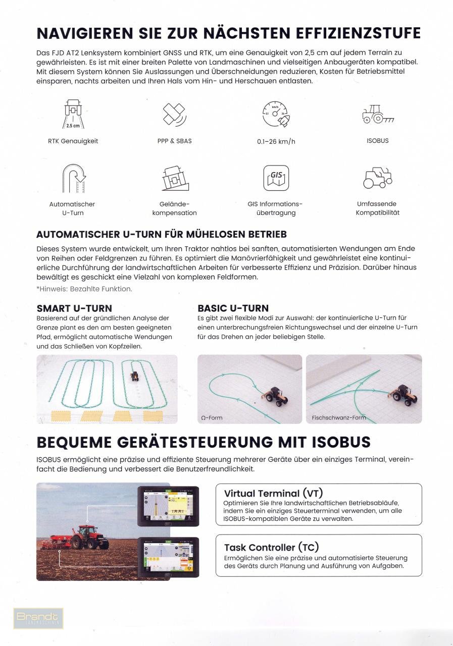Sonstiges Traktorzubehör typu Sonstige FJDynamics AT2 Automatisches GPS-Lenksystem für Traktoren, Neumaschine v Oyten (Obrázek 2)