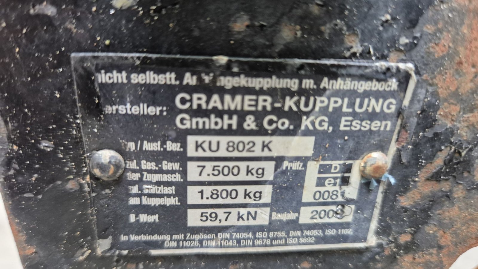 Sonstiges Traktorzubehör типа Sonstige Massey Ferguson Cramer Trekhaakslede trekhaakrail frame, Gebrauchtmaschine в Schoonebeek (Фотография 5)