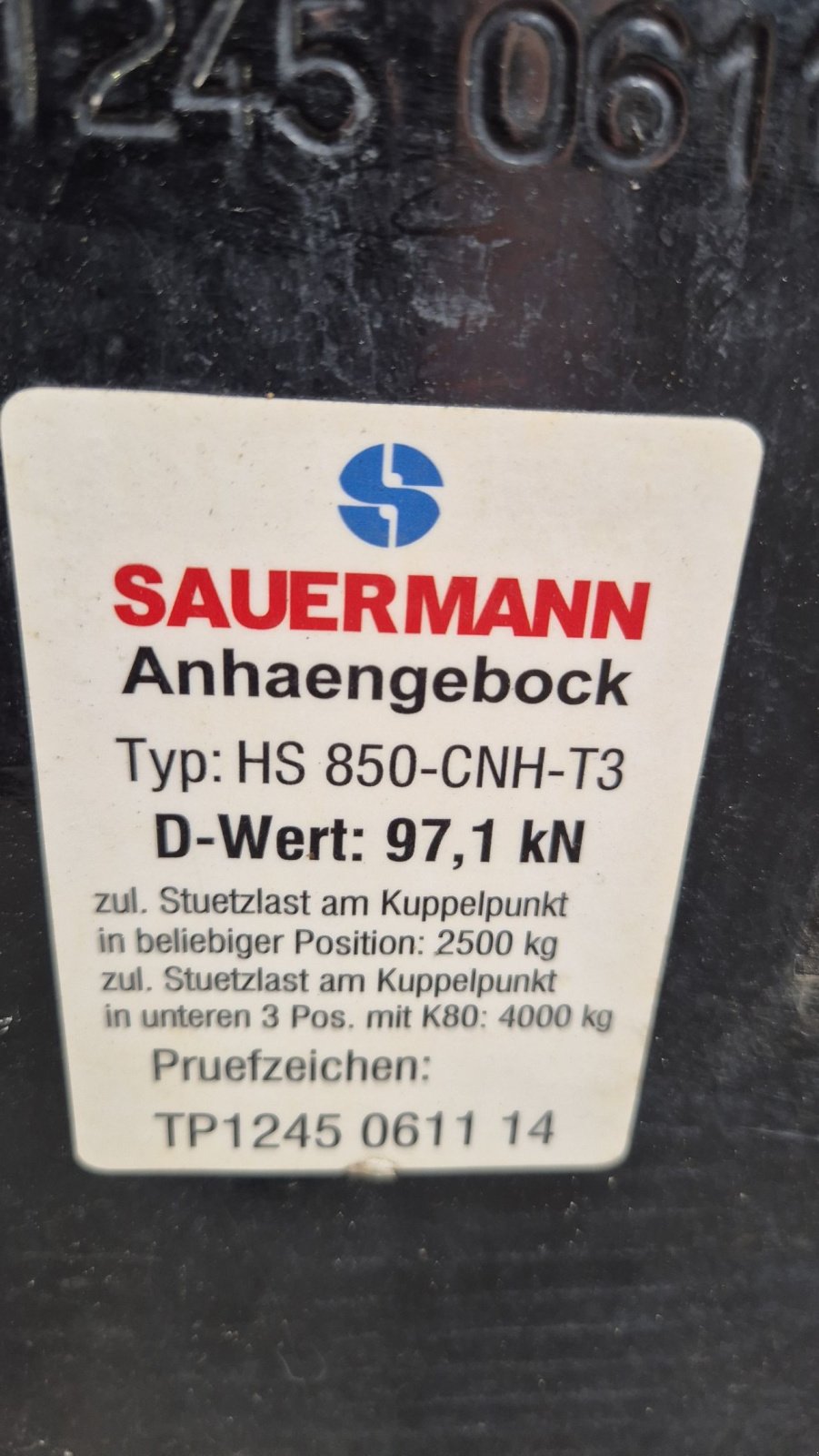 Sonstiges Traktorzubehör typu Sonstige Sauermann New Holland Case-IH CBM Scharmuller trekhaakrail, Gebrauchtmaschine v Schoonebeek (Obrázek 5)