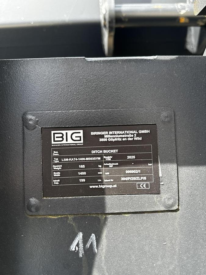 Sonstiges Zubehör des Typs Big Dutchman Böschungslöffel 140cm mit MS03 Symblock Aufnahme, Neumaschine in Göpfritz an der Wild (Bild 6)