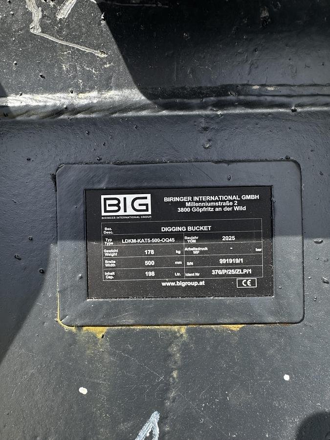 Sonstiges Zubehör des Typs Big Dutchman Tieflöffel 50cm mit OQ45 Aufnahme, Neumaschine in Göpfritz an der Wild (Bild 8)