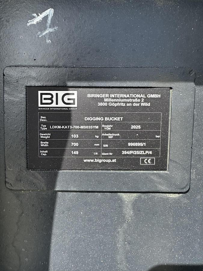 Sonstiges Zubehör typu Big Dutchman Tieflöffel 70cm mit MS03 Symblock Aufnahme, Neumaschine v Göpfritz an der Wild (Obrázek 5)