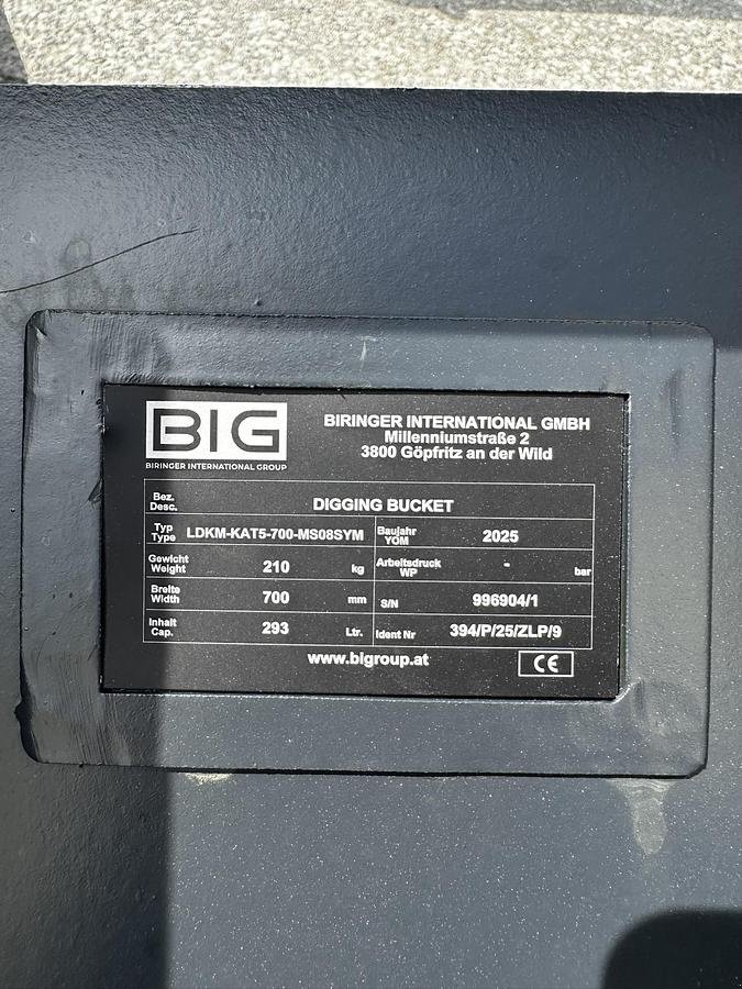 Sonstiges Zubehör typu Big Dutchman Tieflöffel 70cm mit MS08 Symblock Aufnahme, Neumaschine v Göpfritz an der Wild (Obrázek 5)