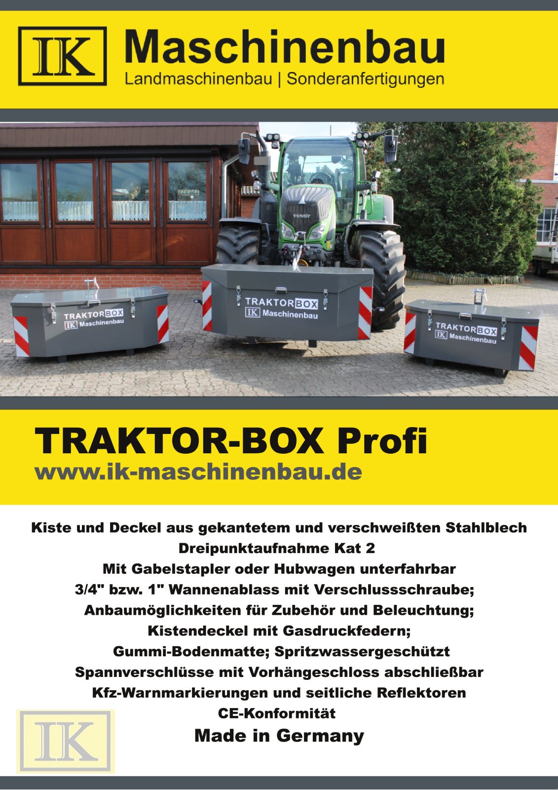 Sonstiges Zubehör typu IK Maschinenbau TRAKTOR-BOX, Neumaschine v Hämelhausen (Obrázok 17)