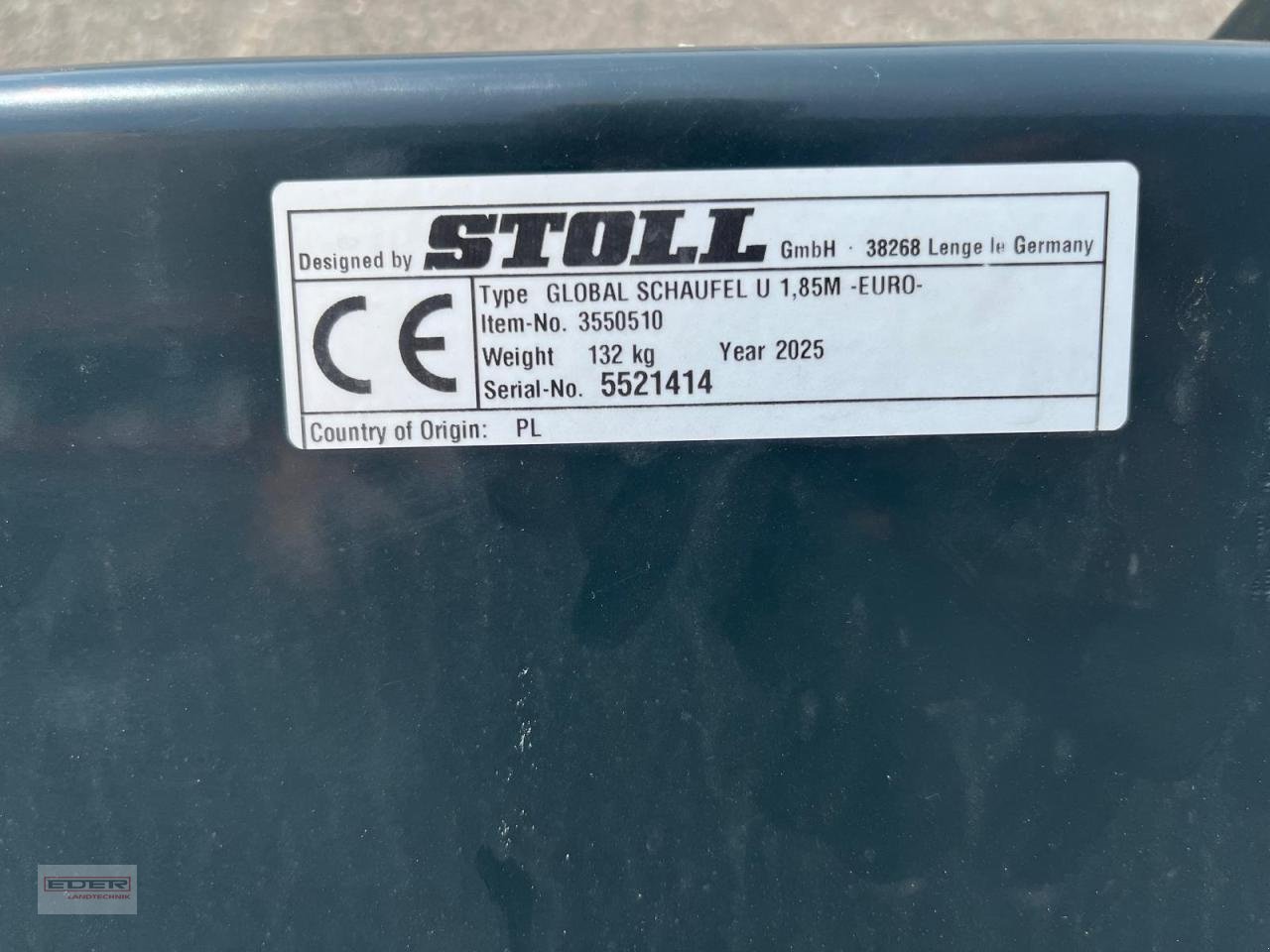 Sonstiges Zubehör des Typs Stoll Global Schaufel 1,60/1,85/2,10, Neumaschine in Tuntenhausen (Bild 6)