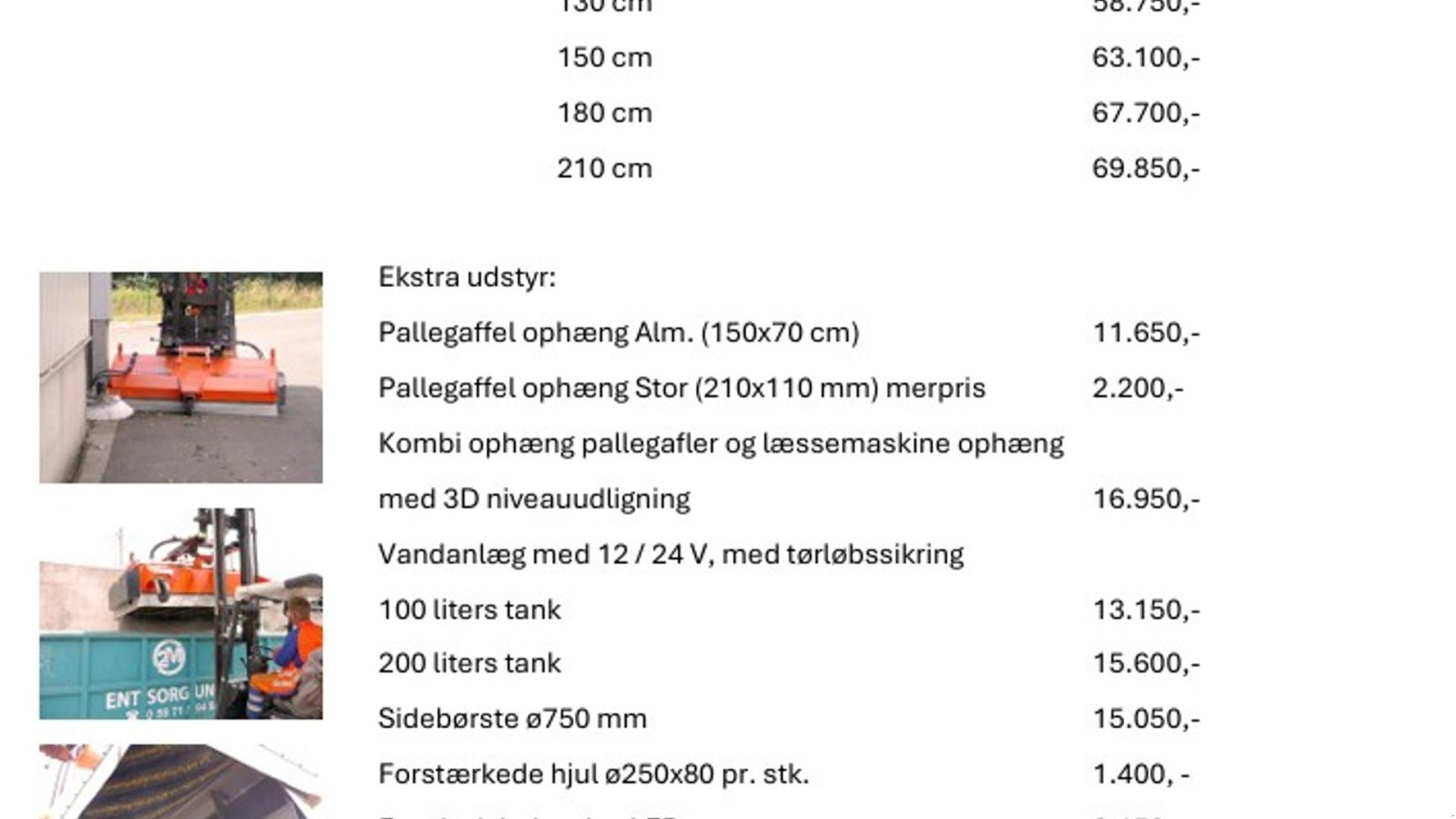 Sonstiges Zubehör typu Tuchel Ideal 130-210 cm, Gebrauchtmaschine v Vrå (Obrázek 10)