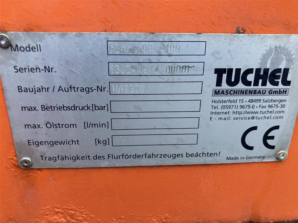 Sonstiges Zubehör tip Tuchel Plus 590 ophæng til minilæsser, Gebrauchtmaschine in Roslev (Poză 10)