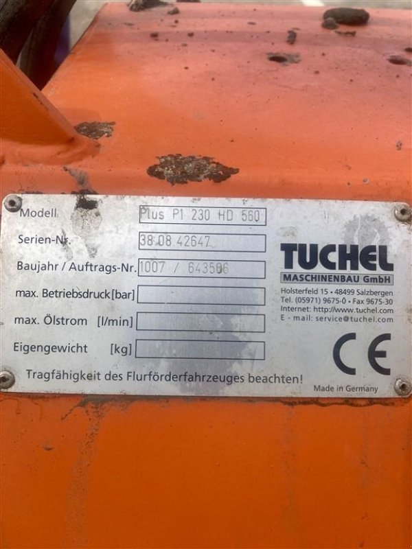 Sonstiges Zubehör a típus Tuchel Plus P1 230, Gebrauchtmaschine ekkor: Søllested (Kép 3)