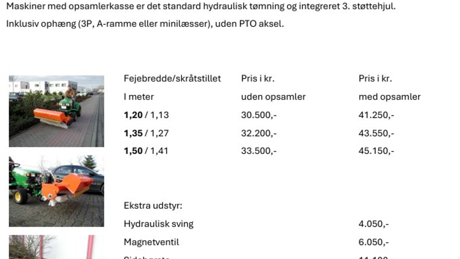Sonstiges Zubehör des Typs Tuchel Simplex 120-150 cm., Gebrauchtmaschine in Vrå (Bild 7)