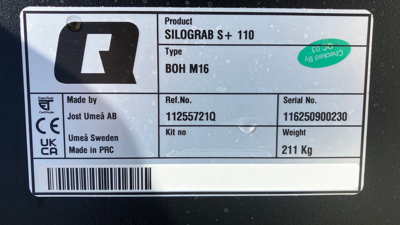 Sonstiges typu Alö Silogreb S+, Gebrauchtmaschine v Spøttrup (Obrázek 5)